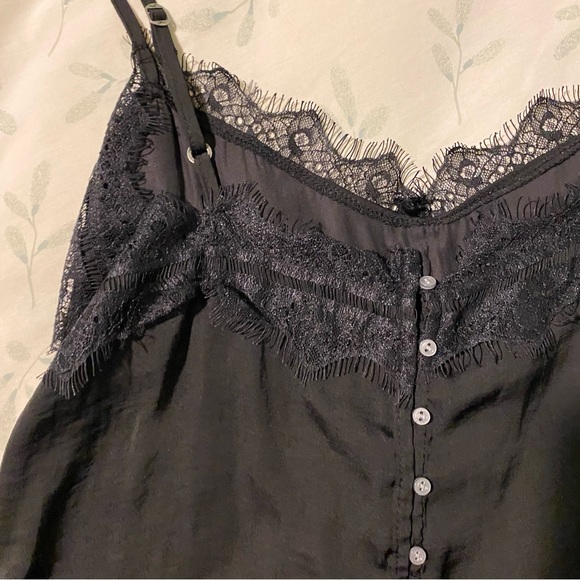 black satin tank top - Picture 6 of 6